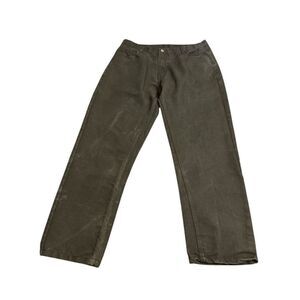 Skater Straight Leg Baggy Jeans 38x30 Qruel Black Denim Y2K